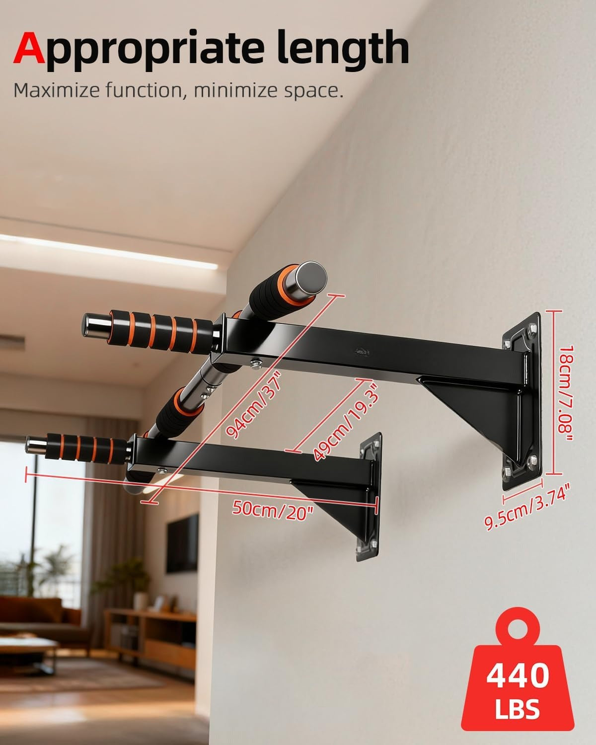 Wall Mounted Pull Up Bar