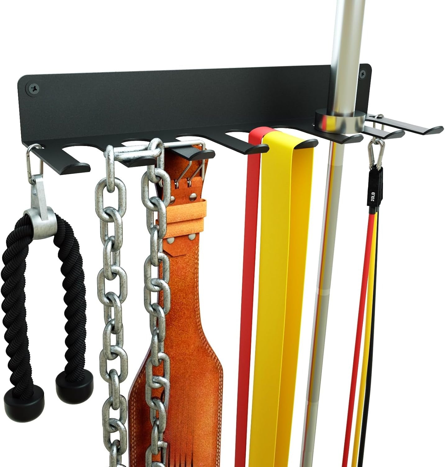 Double Circle Wall Mount Gym Storage Rack