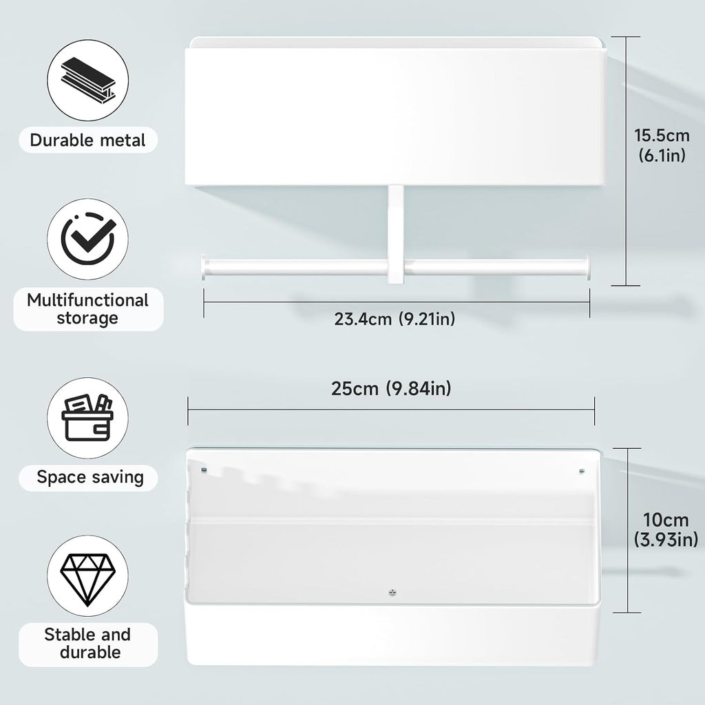 White Wall Mount Resistance Bands Rack