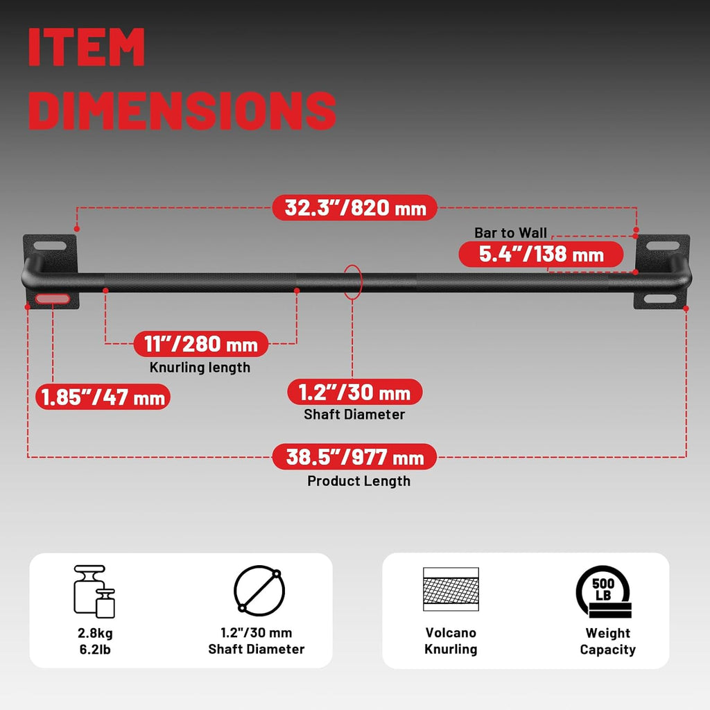 Wall Mounted Pull Up Bar