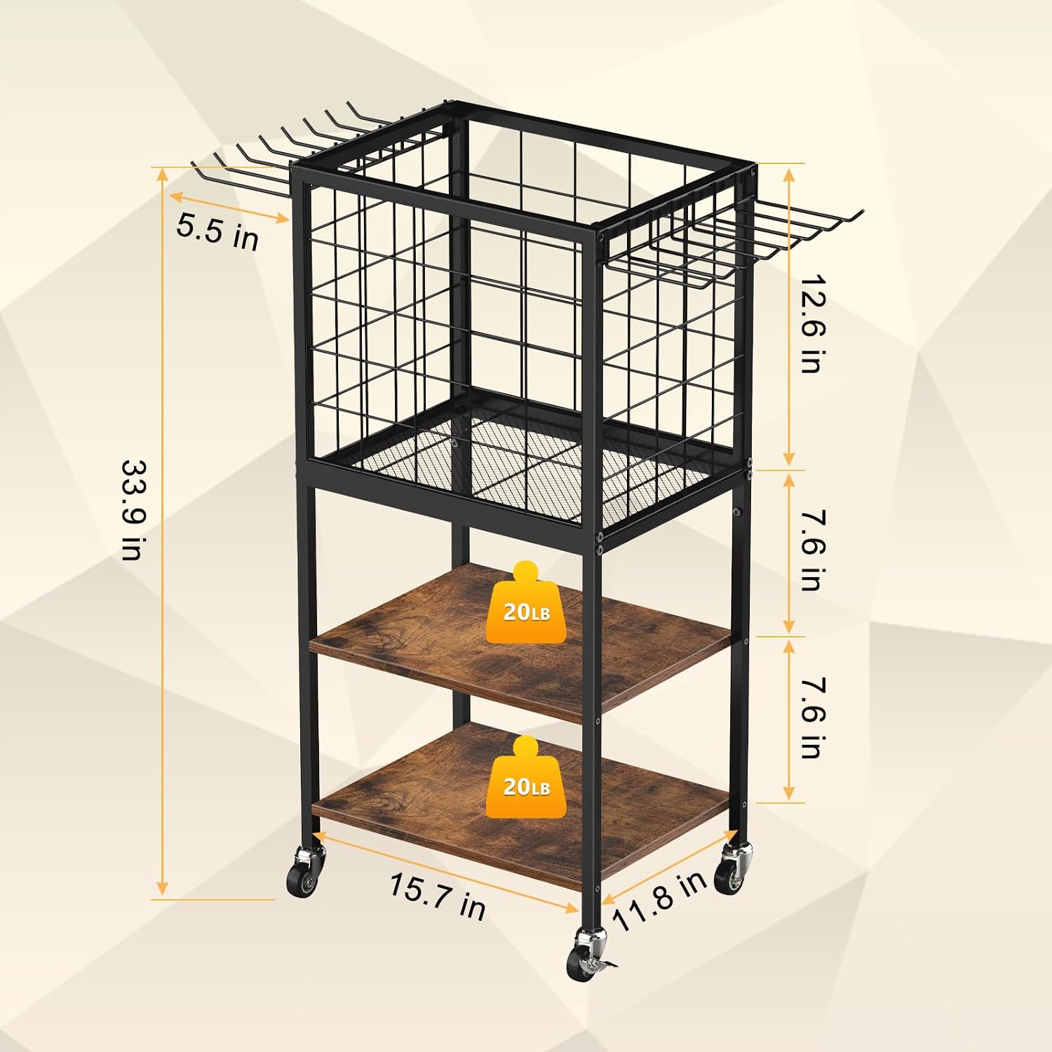 Home Gym Storage Organizer