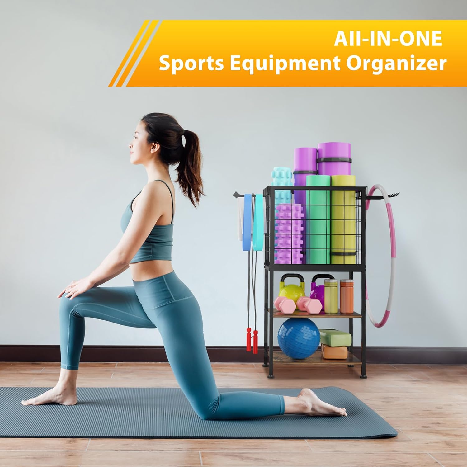 Home Gym Storage Organizer