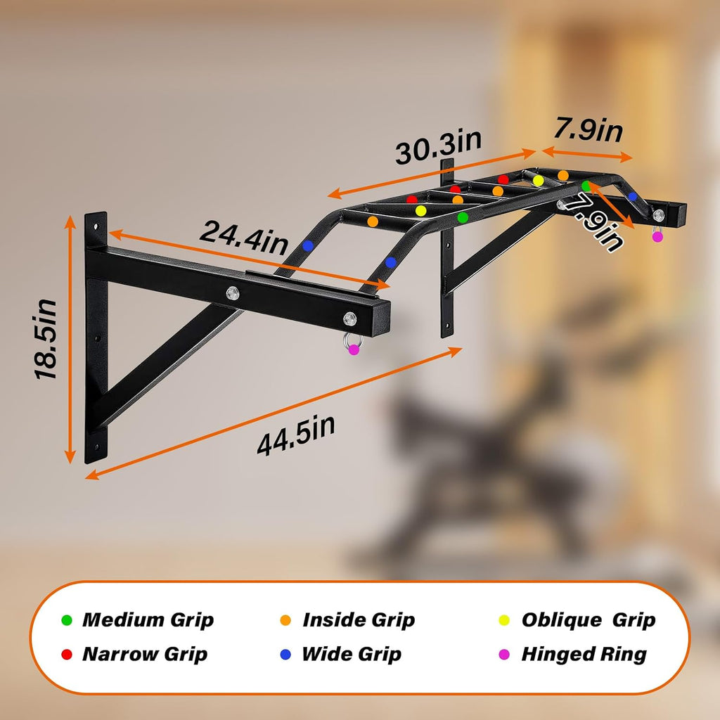 Multifunctional Wall Mount Pull-Up Bar