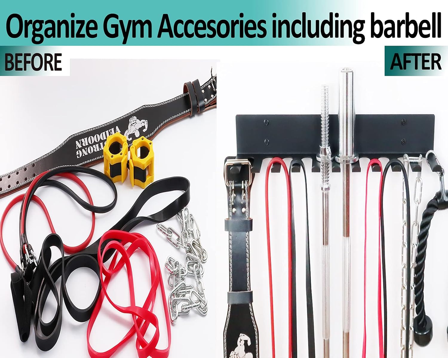 23" 11 Prong Gym Storage Rack