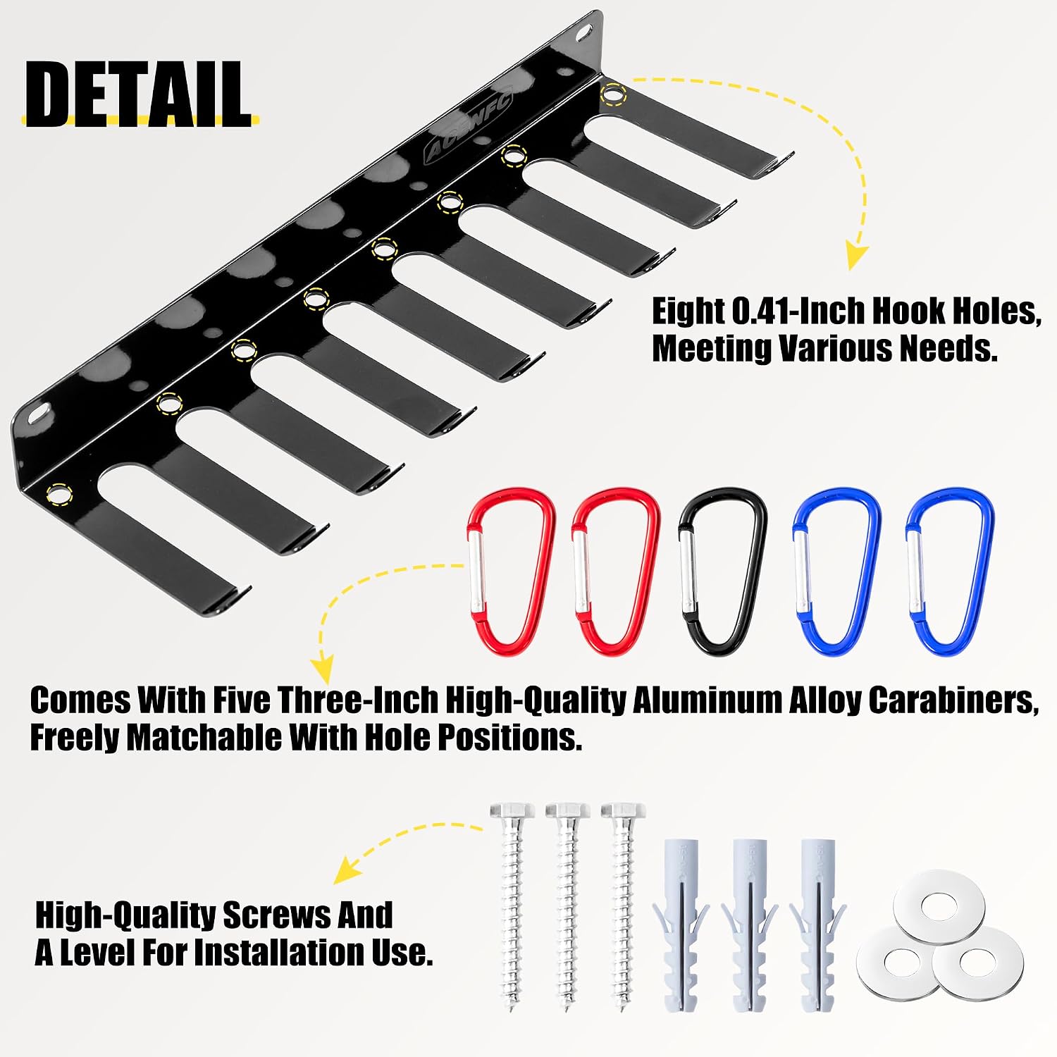 Wall-Mounted Home Gym Organizer