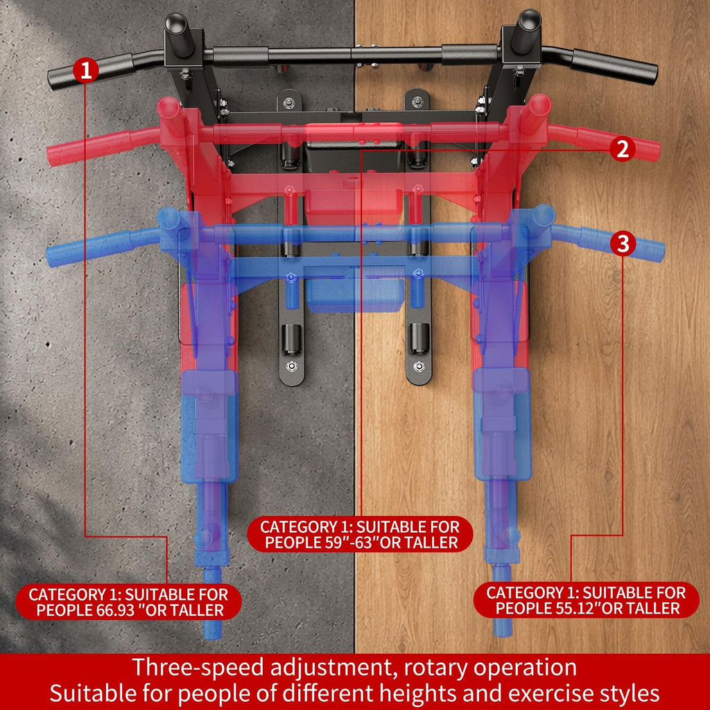 Multifunctional Wall Mounted Pull Up Bar