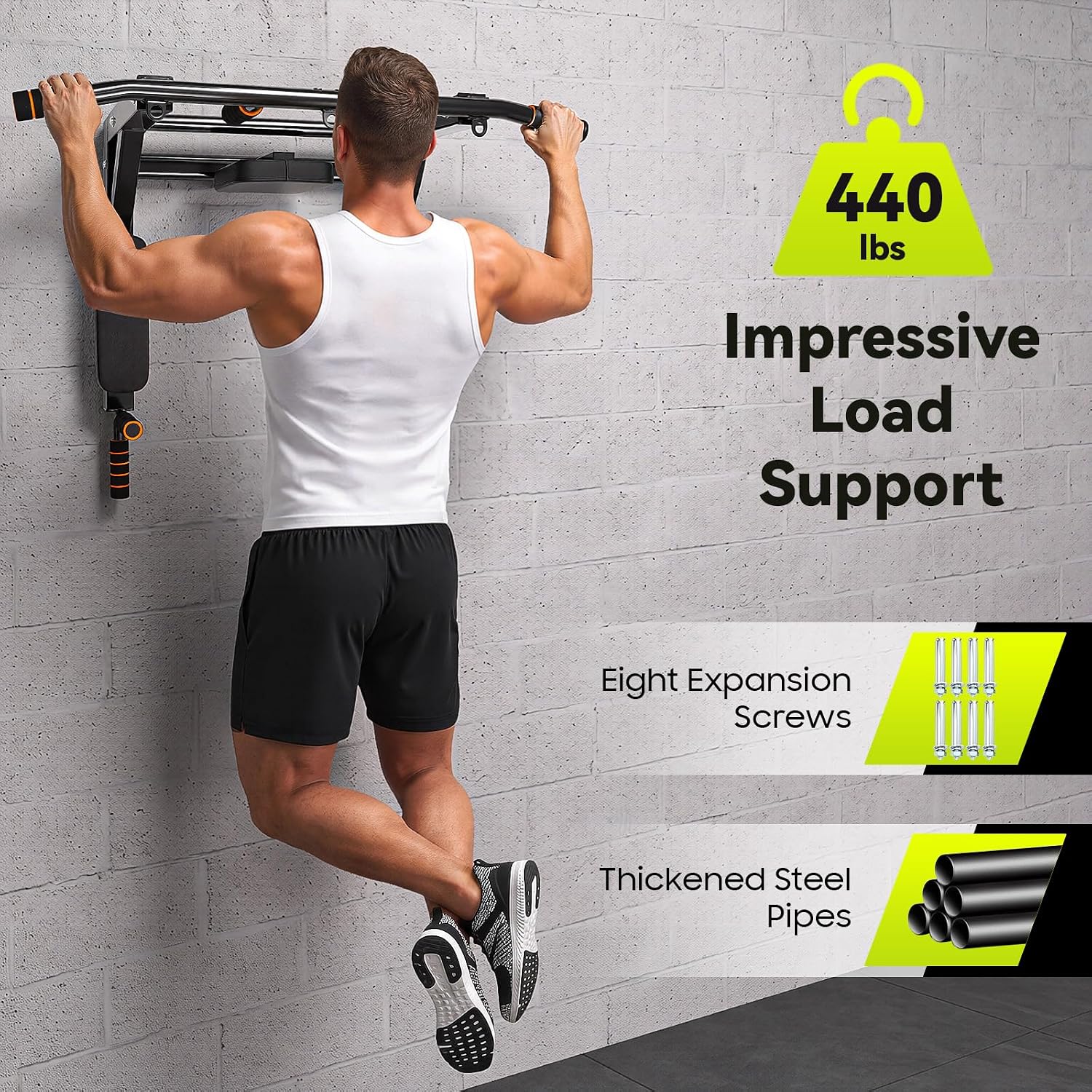Multifunctional Wall-Mounted Pull Up Bar