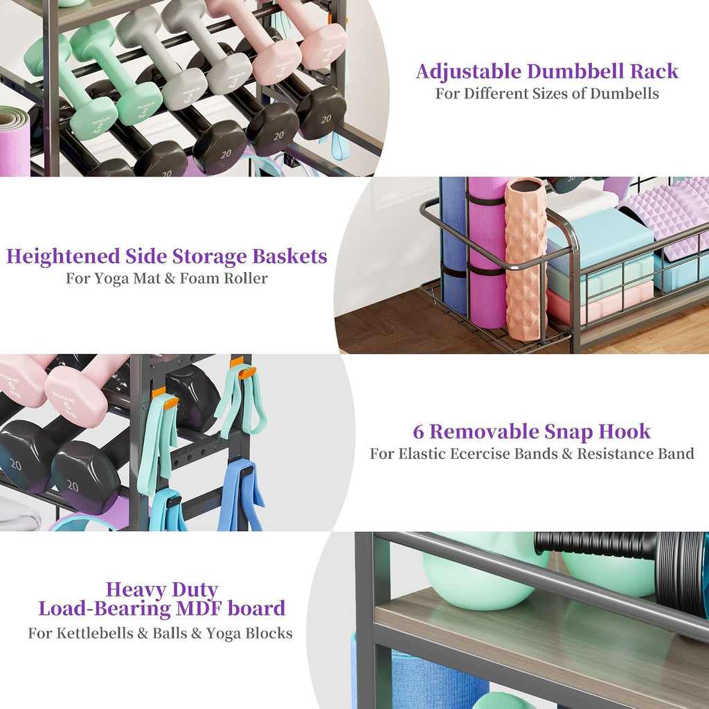 Rolling Dumbbell Rack