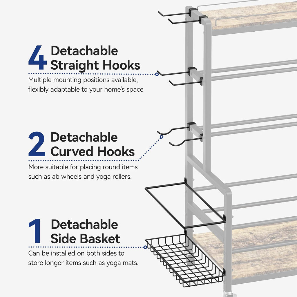 500LBS Rolling Dumbbell Rack