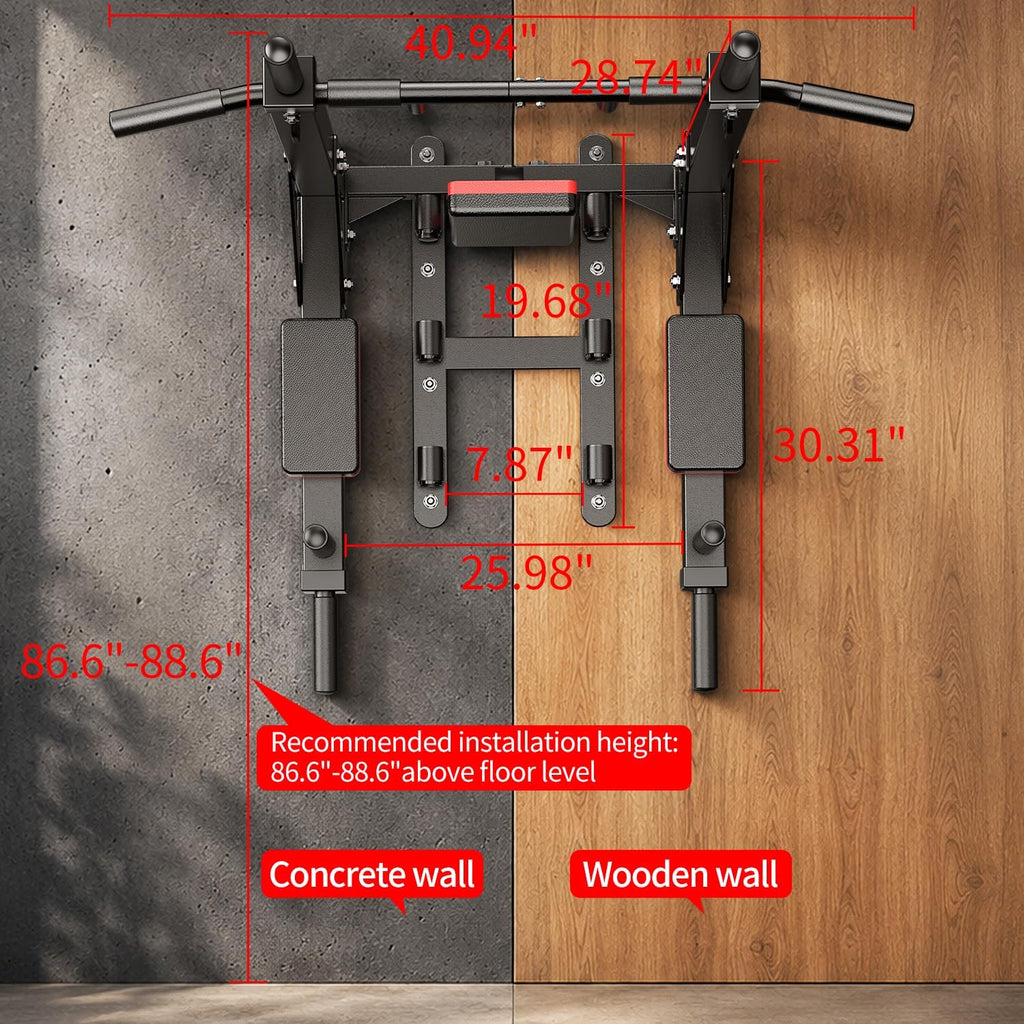 Multifunctional Wall Mounted Pull Up Bar