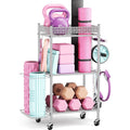 3-Tier Rolling Yoga Mat Storage Rack