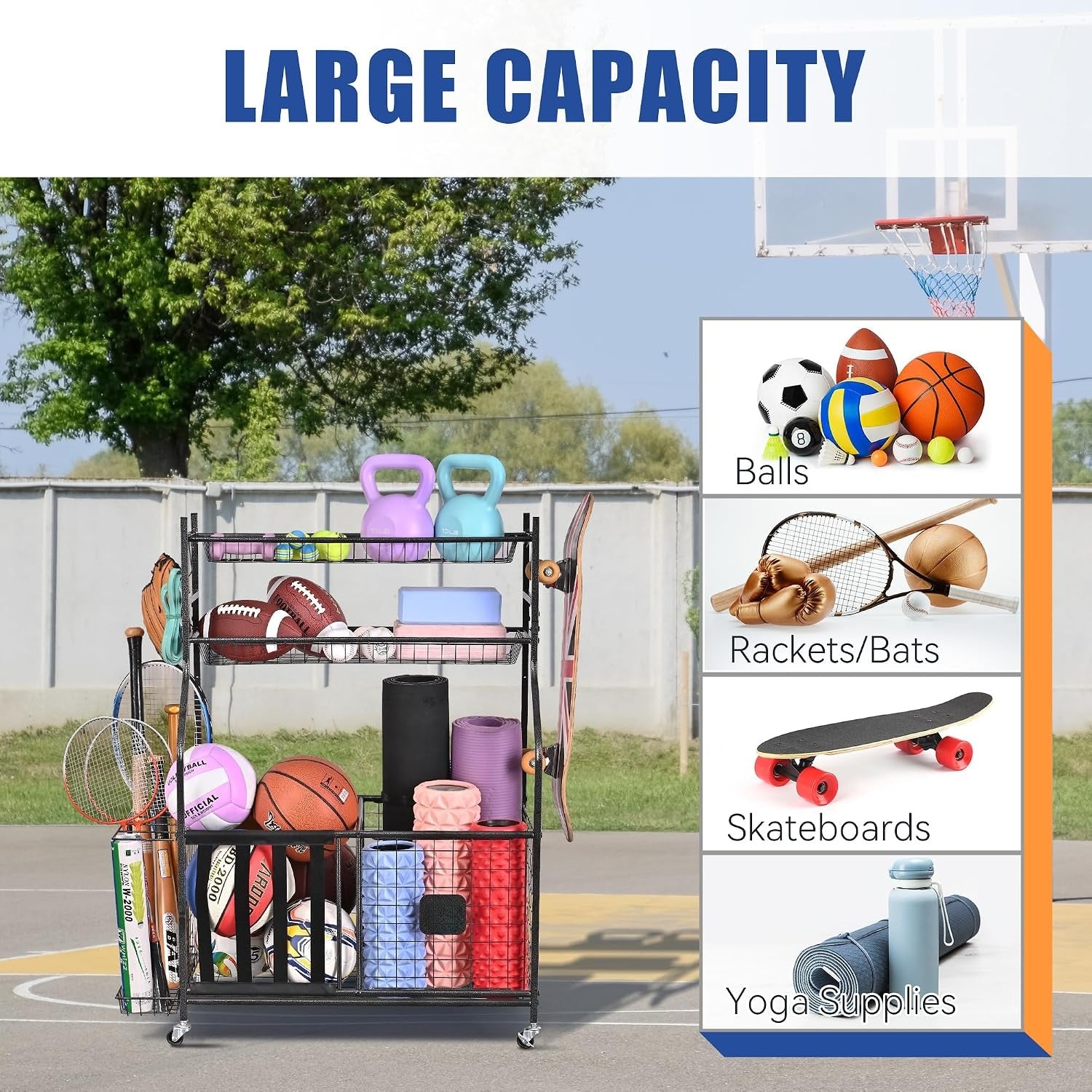 Rolling Garage Organizer