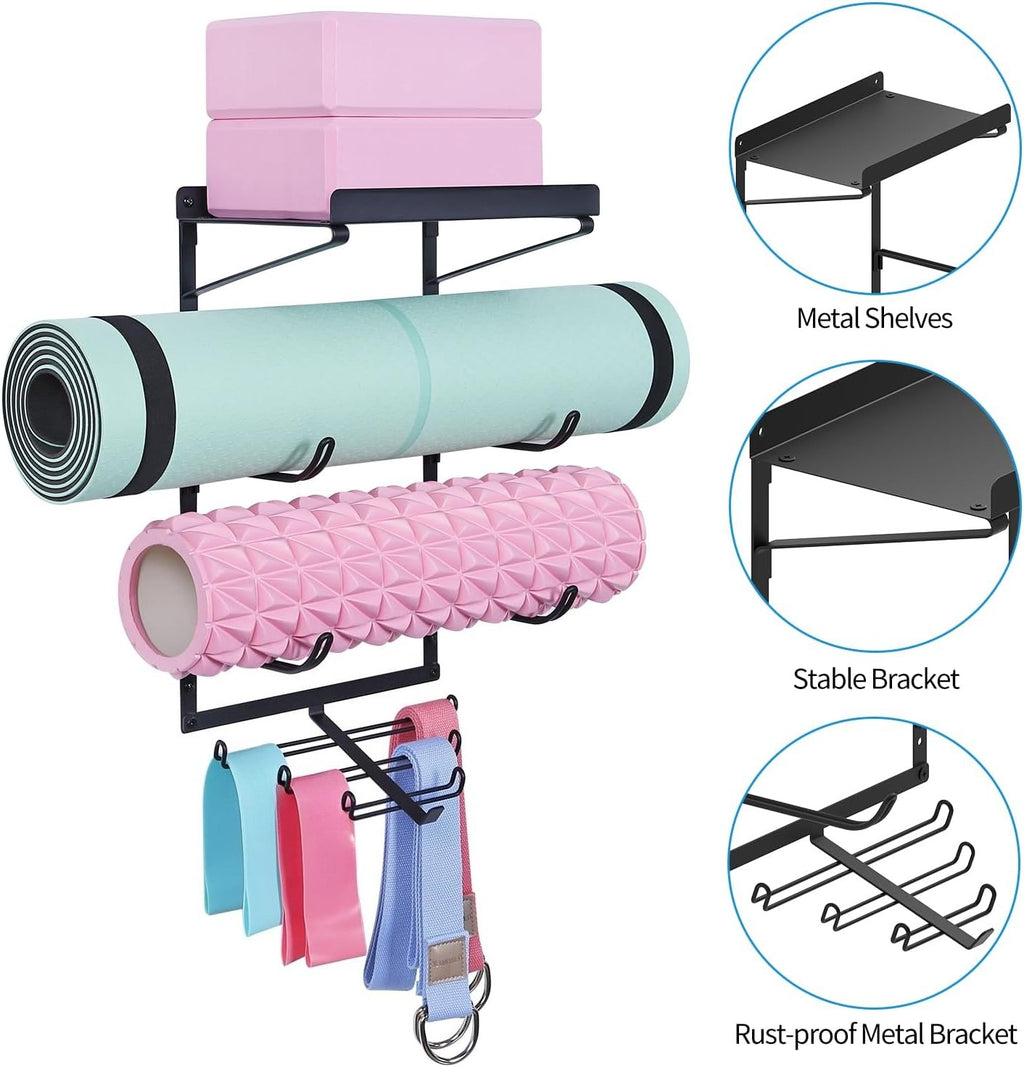 Wall Mount Yoga Mat Holder