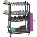 3-Tier Rolling Dumbbell Storage Cart