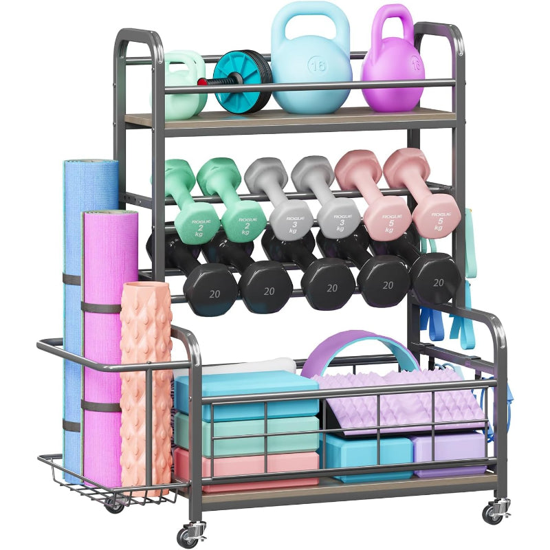 Rolling Dumbbell Rack